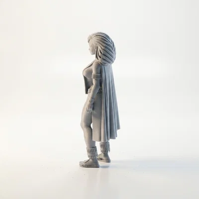 Mô hình 3D nữ chiến binh Elf giả tưởng có thể in 3D