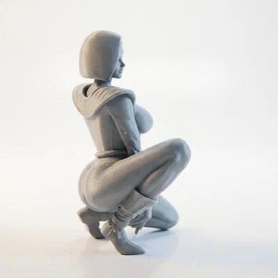 Mô hình Nữ nhân vật Tương lai - Tượng Sci-Fi 3D có thể in