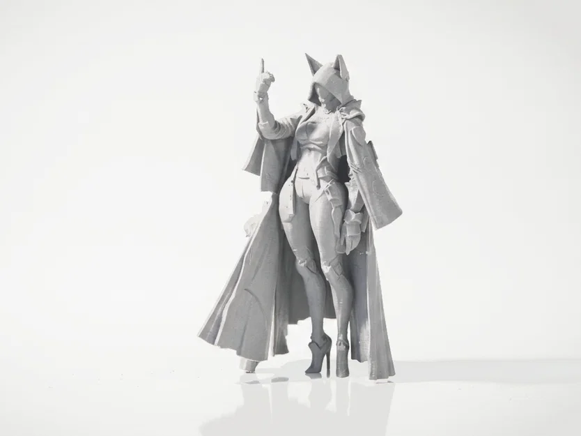 Mô hình in 3D Bot Lady: Tượng nữ robot phong cách tương lai - Image 1