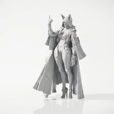 Mô hình in 3D Bot Lady: Tượng nữ robot phong cách tương lai