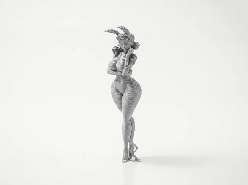 Mô hình 3D cô gái Bunny đáng yêu in được - Image 1