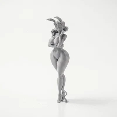 Mô hình 3D cô gái Bunny đáng yêu in được
