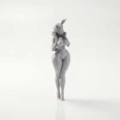 Mô hình 3D cô gái Bunny đáng yêu in được