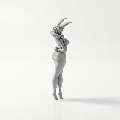 Mô hình 3D cô gái Bunny đáng yêu in được