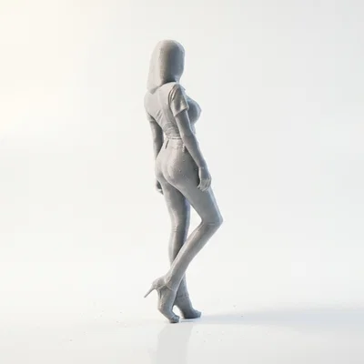 Mô hình tượng nữ phong cách casual (STL 3D printable)