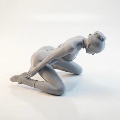Tượng Nữ Điêu Khắc Nghệ Thuật 3D Dùng Để Trưng Bày Bàn Làm Việc