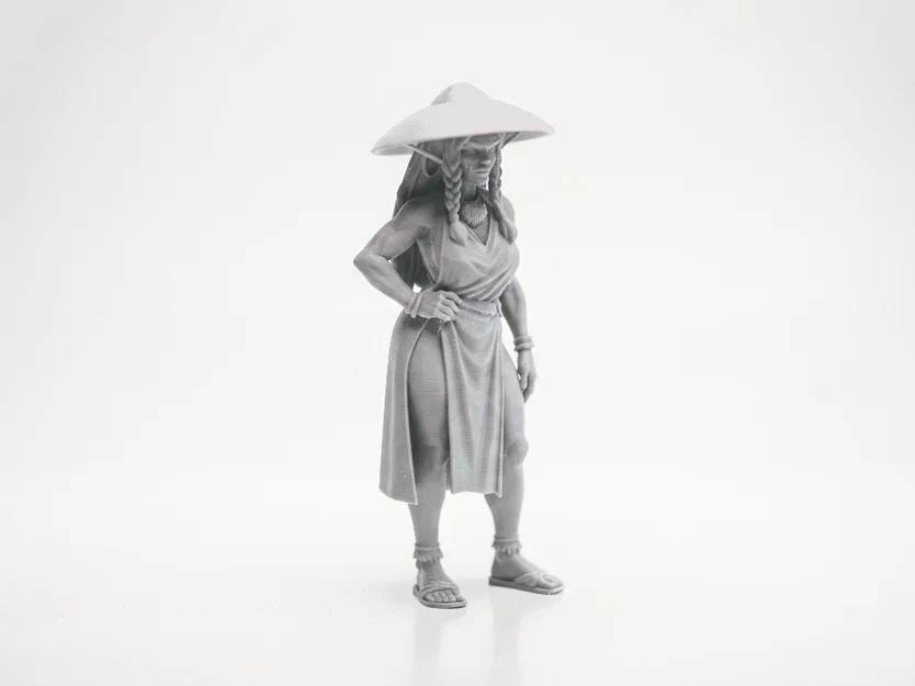 Mô hình tượng cô gái Á Đông đội nón lá 3D Printable - Image 2