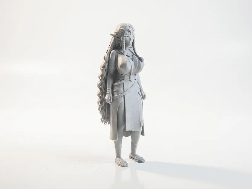 Mô Hình 3D Nữ Chiến Binh Elf - Tượng Fantasy In 3D Chi Tiết - Image 2