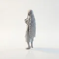 Mô Hình 3D Nữ Chiến Binh Elf - Tượng Fantasy In 3D Chi Tiết - Thumbnail 4