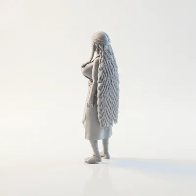 Mô Hình 3D Nữ Chiến Binh Elf - Tượng Fantasy In 3D Chi Tiết