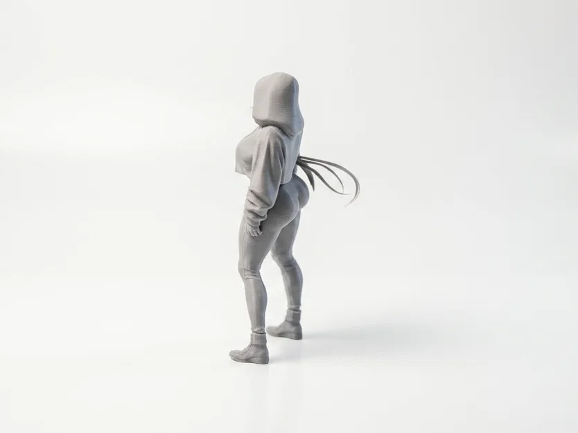 Mô hình tượng cô gái đội mũ trùm đầu in 3D - Image 4