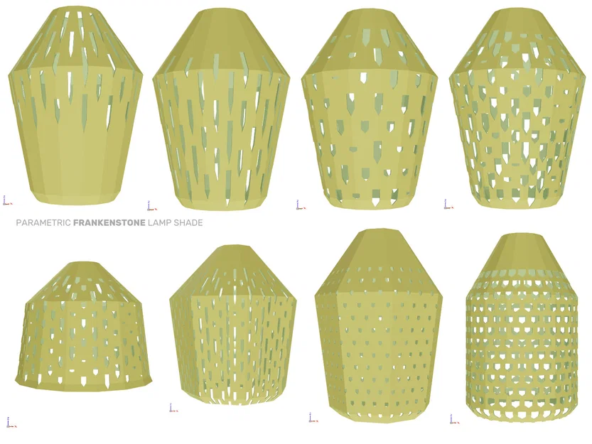 Chụp đèn Frankenstone (Parametric) - Image 2