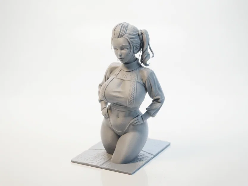 Mô hình tượng bán thân nữ 3D - Busty Lady Bust - Image 1