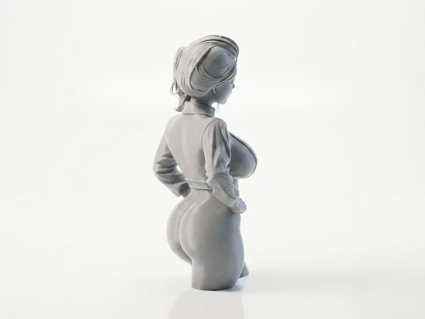 Mô hình tượng bán thân nữ 3D - Busty Lady Bust - Image 3