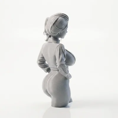 Mô hình tượng bán thân nữ 3D - Busty Lady Bust