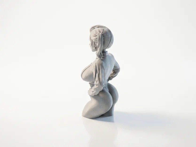 Mô hình tượng bán thân nữ 3D - Busty Lady Bust - Image 4