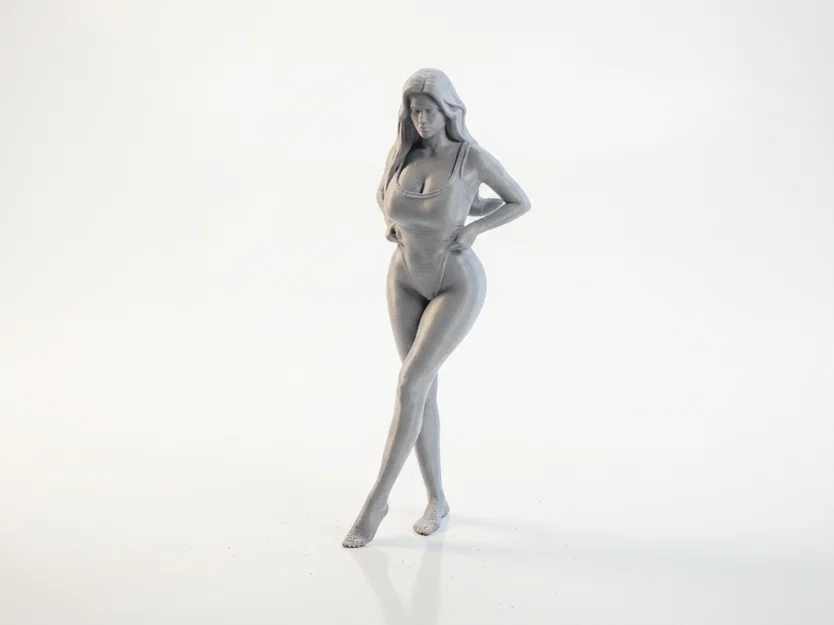 Mô hình tượng người phụ nữ mặc đồ bơi sang trọng để in 3D - Image 1