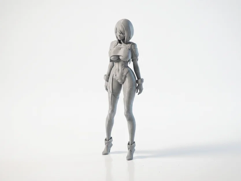Mô hình Android Nữ phong cách Sci-Fi in 3D - Image 1