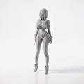 Mô hình Android Nữ phong cách Sci-Fi in 3D - Thumbnail 1