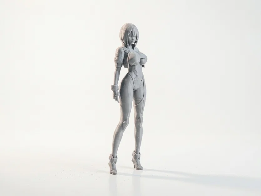 Mô hình Android Nữ phong cách Sci-Fi in 3D - Image 2