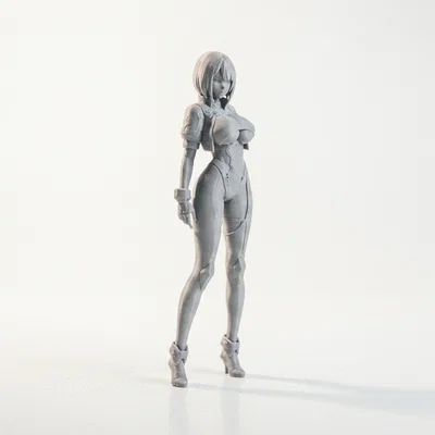 Mô hình Android Nữ phong cách Sci-Fi in 3D