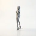 Mô hình Android Nữ phong cách Sci-Fi in 3D - Thumbnail 4
