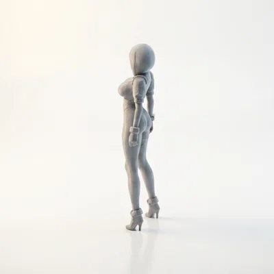 Mô hình Android Nữ phong cách Sci-Fi in 3D