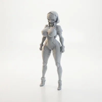 Mô hình tượng nhân vật nữ 3D - Busty Lady Figurine
