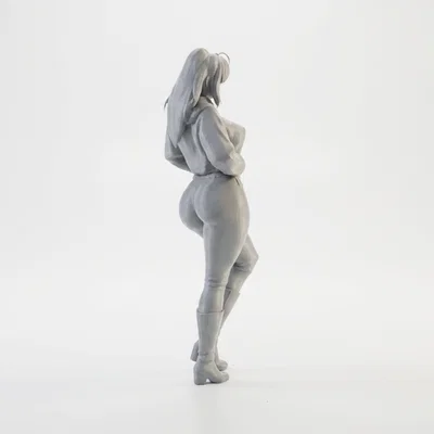 Mô hình nhân vật nữ mặc áo Hoodie phong cách Anime để in 3D