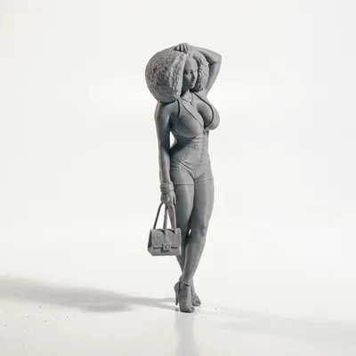 Mô hình tượng nữ quý cô thanh lịch - File in 3D