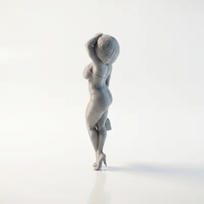 Mô hình tượng nữ quý cô thanh lịch - File in 3D