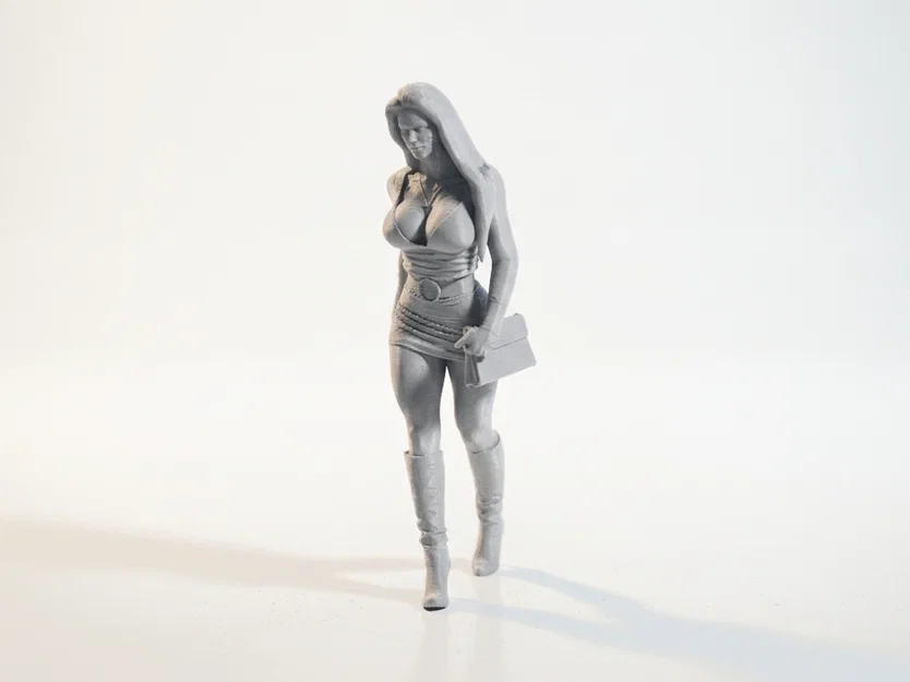 Mô hình tượng quý cô thanh lịch - Tượng nữ trang trí 3D in ấn - Image 1