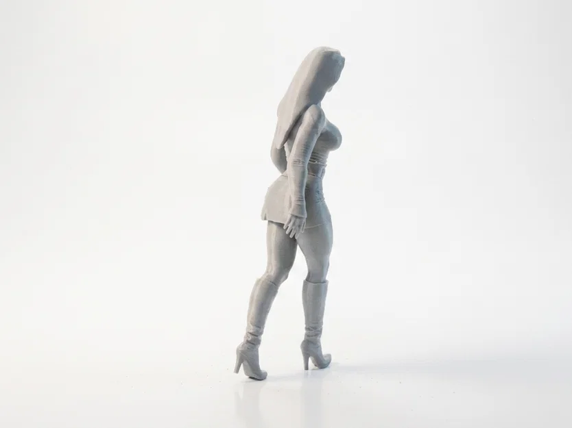 Mô hình tượng quý cô thanh lịch - Tượng nữ trang trí 3D in ấn - Image 3
