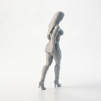 Mô hình tượng quý cô thanh lịch - Tượng nữ trang trí 3D in ấn