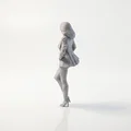 Mô hình tượng nữ nhân trùm mũ in 3D - Thumbnail 4