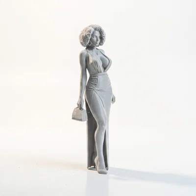 Mô hình tượng quý cô sang trọng in 3D (Elegant Lady Figurine)