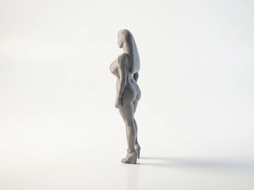 Mô hình 3D nhân vật nữ quyến rũ đi giày cao gót Platform - Image 4