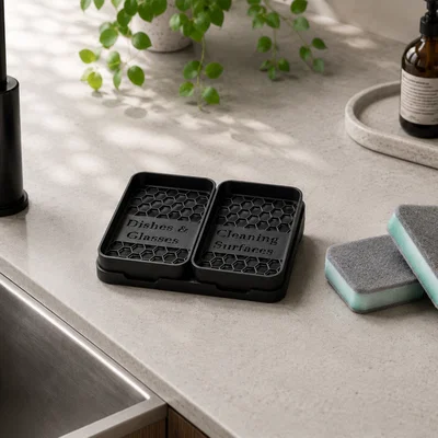 Giá để miếng rửa chén đôi cho IKEA SVAMPIG
