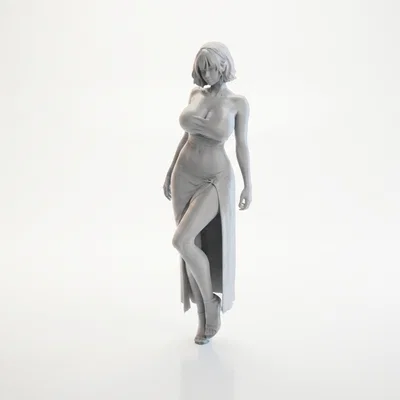 Mô hình tượng nữ nghệ thuật thanh lịch - File in 3D
