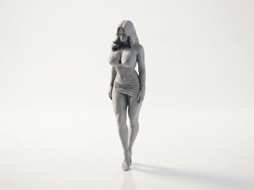 Mô hình 3D tượng người phụ nữ thanh lịch - Image 1