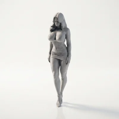Mô hình 3D tượng người phụ nữ thanh lịch
