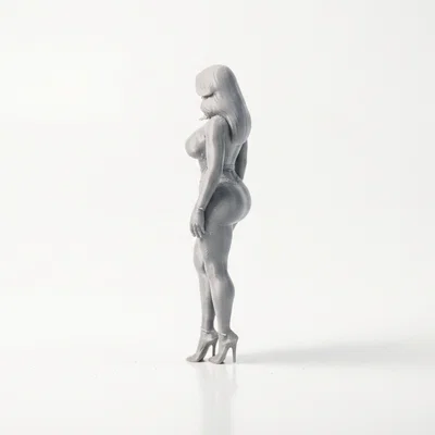 Mô hình 3D tượng người phụ nữ thanh lịch