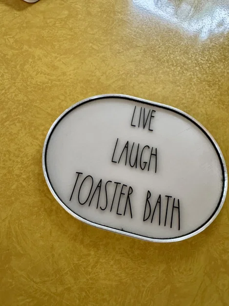 Bảng trang trí Live Laugh Toaster Bath - Image 3