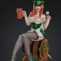 Mô hình 3D Barmaid Guinness phục vụ bia - Tượng nhỏ trang trí - Thumbnail 1