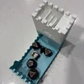 Tháp đổ xúc xắc mini kèm hộp đựng: Thiết kế in liền khối gập mở - Thumbnail 4