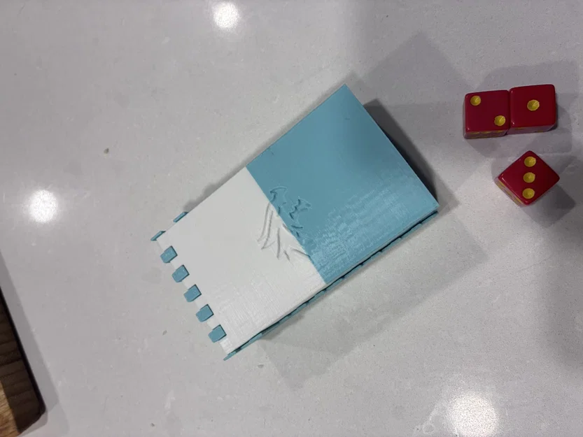 Tháp đổ xúc xắc mini kèm hộp đựng: Thiết kế in liền khối gập mở - Image 7