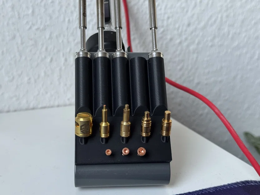 Đế cắm 5 mũi hàn Pinecil kèm khay để dụng cụ CNC Kitchen - Image 2
