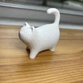 Mô hình chú mèo đan len dễ thương (The Knitted Cat) để bàn trang trí - Thumbnail 3