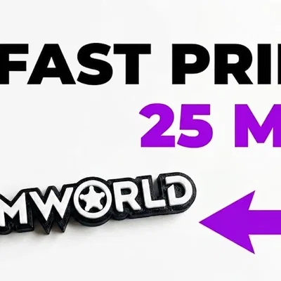 Móc khóa logo Rimworld - Mẫu in 3D siêu nhanh trong 25 phút