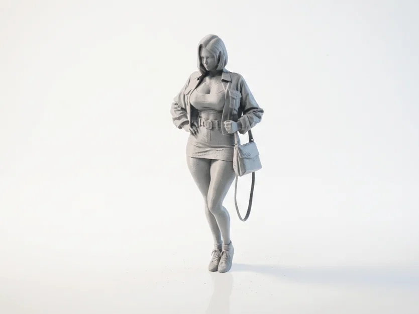 Mô hình tượng quý cô thời thượng 3D Printable - Image 1